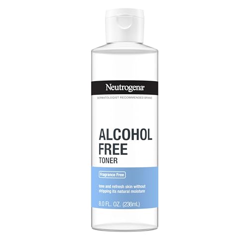 Neutrogena Alcohol-Free Gentle Daily Fragrance-Free Face Toner to Tone & Refresh Skin, Toner Gently Removes Impurities & Reconditions Skin, Hypoallergenic, 8 fl. oz