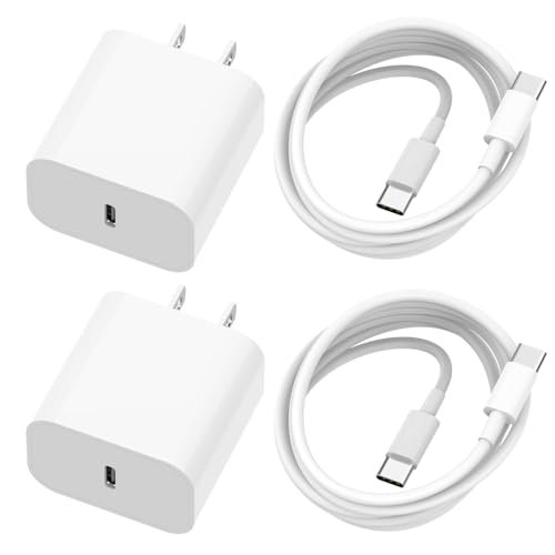 Thorder i Phone Charger Apple 20w USB-C Power Adapter 2 Pack of USB C Charging Block with 6Ft Fast Charging Data Sync Cable Compatible with iPhone 15/15 puls/15 pro/15 pro max,ipad pro/Air/Mini