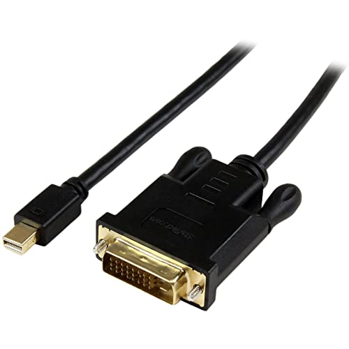 StarTech.com 3ft (0.9m) Mini DisplayPort to DVI Cable - Active Mini DP to DVI Adapter Cable - 1080p Video - mDP 1.2 to DVI-D Single Link - mDP or Thunderbolt 1/2 Mac/PC to DVI Monitor (MDP2DVIMM3BS)