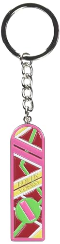 Ergugos Pink Hoverboard Keychain for Men Boys Cool Stainless Steel Keyring Purse Pendant Handbag Bag Decoration, Medium