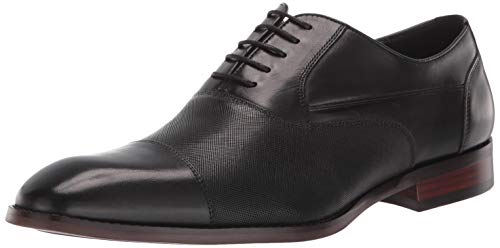 Steve Madden Men's Proctr Oxford, Black Leather, 9