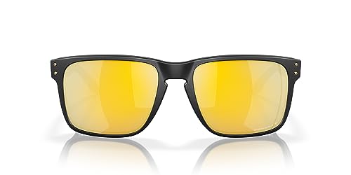 Oakley Men's OO9417 Holbrook XL Square Sunglasses, Matte Black/Prizm 24K Polarized, 59 mm