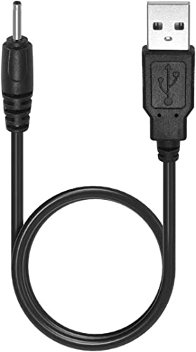 USB to DC 2.0mm Cable 3.3ft, USB 2.0 Type A Male to DC 2.0mm x 0.6mm 5 Volt DC Barrel Jack Power Adapter Connector Charging Cable，Used to charge phones, headphones, speakers, toys (Black - 1pc)