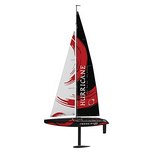 VOLANTEXRC RC Sailboat Hurricane 2.4Ghz 2-Channel Remote Control Sailboat with 83.9x39 Inches, Wind Powered RC Boat Ready to Run (RTR) for Beginners, Adults (791-2)