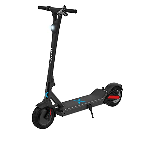 Hover-1 Renegade Electric Scooter, 18MPH, 33 Mile Range, Dual 450W Motors, 7HR Charge, LCD Display, 10 Inch High-Grip Tires, 264LB Max Weight, Black
