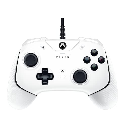 Razer Wolverine V2 Wired Gaming Controller for Xbox Series X|S, Xbox One, PC: Remappable Front-Facing Buttons - Mecha-Tactile Action Buttons and D-Pad - Trigger Stop-Switches - White