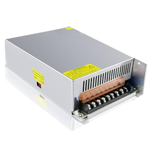 DC Power Supply 24V 1200W, AC 110V-220V to DC 24V 50A 1200W Universal Regulated Switching AC to DC Converter Built-in Cooling Fan for LED Strip Light CCTV Computer Project 3D Printer