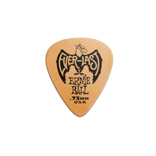 Ernie Ball Everlast Guitar Picks, Orange .73mm, 12-pack (P09190)