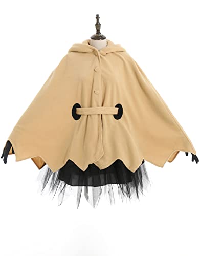 miccostumes Women's Yellow Ghost Cosplay Cloak with Skirt Belt Gloves (L)