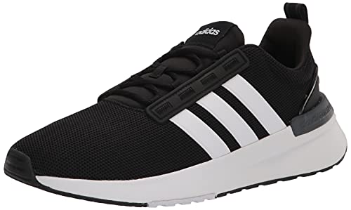 adidas Men's Racer TR21 Trail Running Shoe, Black/White/Core Black, 11