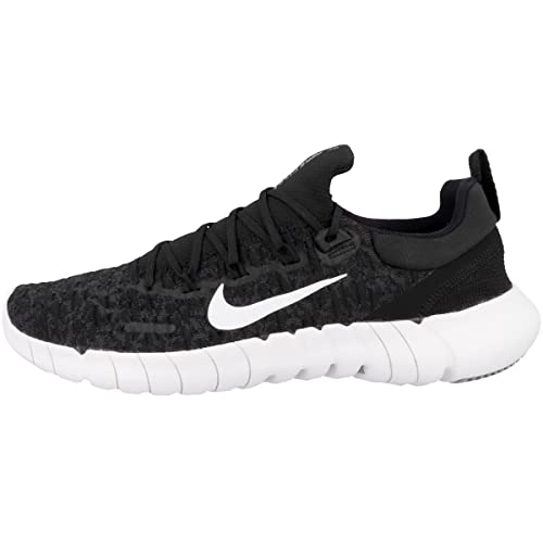 Nike Men's Race Running Shoe, Black White Dk Smoke Grey, 11