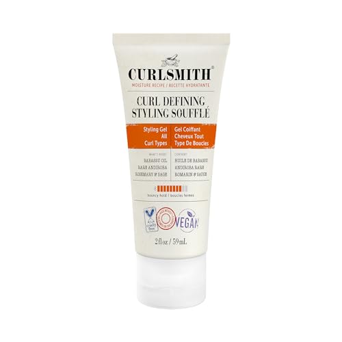 CURLSMITH - Curl Defining Styling Soufflé - Vegan Medium Hold Styling Gel for Wavy, Curly and Coily Hair (2oz) Trial or Travel Size