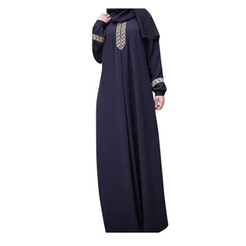 Women's Muslim Dress Kaftan Summer Abaya Ethnic Floral Printed Ramadan Prayer Robes Islamic Dubai Hijab Scarfs Outfit Plus Size African Dresses for Curvy Women formal Abaya for Teens Womens Muslim