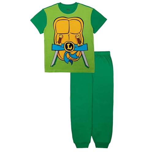 Teenage Mutant Ninja Turtles Adult Family Sleep 2-Piece Snug-Fit Cotton Pajamas Set, FAM_T.M.N.T Uniform-Men