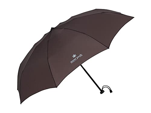 Snow Peak Ultralight Umbrella - Small, Heavy-Duty Umbrella for Travel - Strong, Wind-Resistant Umbrella for Camping, Hiking, or Traveling - Durable Design Withstands Heavy Rain - Gray