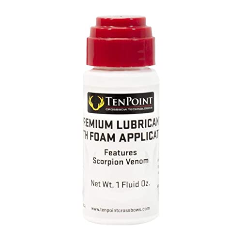 TenPoint Premium Lubricant with Foam Applicator - for Cocking Device Cords, Strings, Cables, Barrels & The Trigger Mechanism - Silicon Based, Contains Scorpion Venom