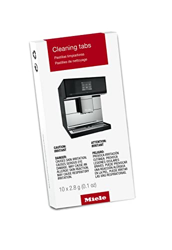Miele Original Cleaning Tablets for Coffee Machines, 10 Tablets, White
