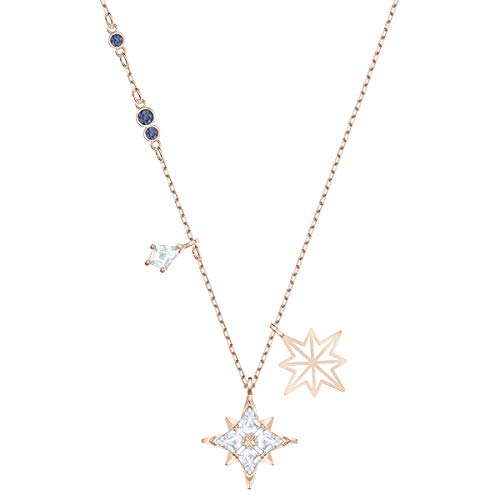 SWAROVSKI Symbolic Pendant Necklace with Kite-Shaped Pendant with Star Motifs on a Rose-Gold Tone Finish Setting, Part of the Swarovski Swarovski Symbolic Collection