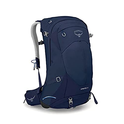 Osprey Stratos 34L Men's Hiking Backpack, Cetacean Blue