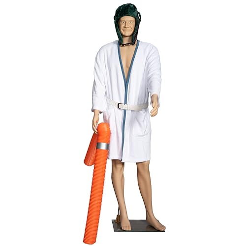 Cousin Eddie Vacation Movie Christmas 6 feet Tall Mannequin with Robe Belt Hat and Hose Holiday Decoration