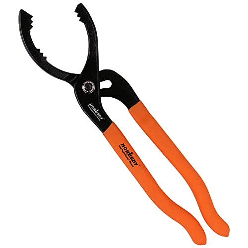 HORUSDY 12' Adjustable Oil Filter Pliers, Adjustable Oil Filter Wrench Removal Tool