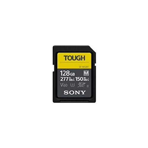 Sony TOUGH-M series SDXC UHS-II Card 128GB, V60, CL10, U3, Max R277MB/S, W150MB/S (SF-M128T/T1)