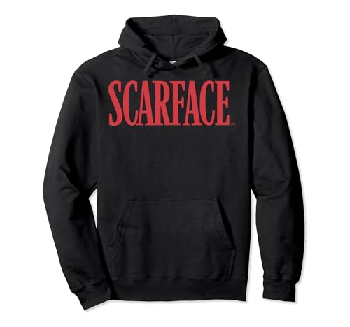 Scarface Bold Red Movie Text Hoodie Pullover Hoodie