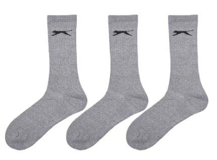 Ohio Trading 2 Pack of Slazenger Cotton Blend Crew Socks 3 Pairs Size 10-13