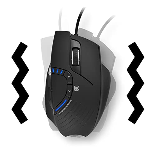 BB 4D Vibration Gaming Mouse SM35 | Sound-Reactive Haptic Sensor | Unique FPS Gaming Experience on PC for Overwatch, PUBG, CS:GO, Halo, and Many Others | Adjustable Up to 12000 DPI (SM35)