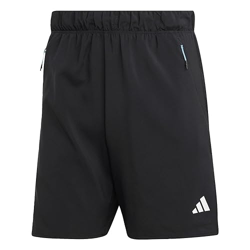 adidas Men's TrainIcons 3 Stripe Training Shorts, Black, Medium