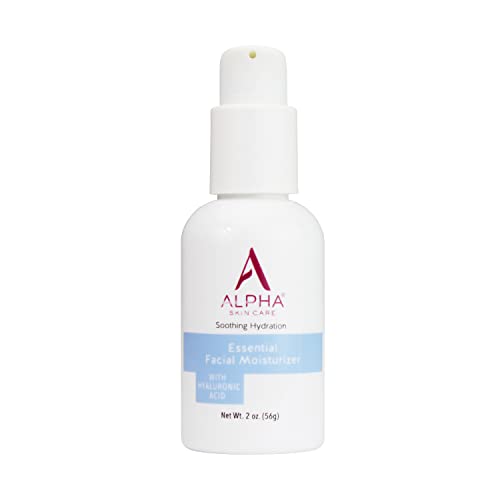 Alpha Skin Care Essential Facial Moisturizer with Hyaluronic Acid | Soothing Hydration | Reduces the Appearance of Lines & Wrinkles | For Normal to Dry Skin | 2 Oz