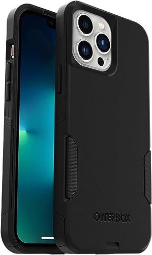 OtterBox iPhone 13 Pro Max & iPhone 12 Pro Max Commuter Series Case - BLACK, slim & tough, pocket-friendly, with port protection