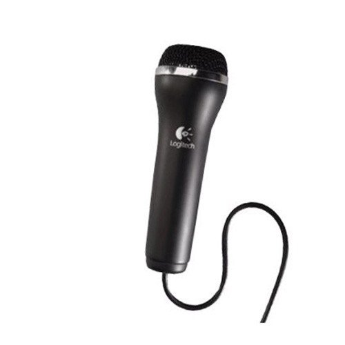 Logitech USB Microphone for RockBand Guitar Hero Karaoke We Sing Sing Party (Wii U, PS4, Xbox One, PS3, Wii, Xbox 360, PC, Mac) (Certified Refurbished)