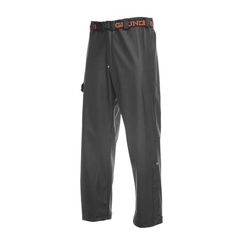 Grundens Men’s Neptune Fishing Pants | Waterproof, Breathable, Black, X-Large