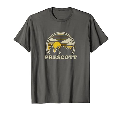 Prescott Arizona AZ T Shirt Vintage Hiking Mountains Tee