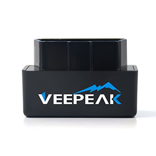 Veepeak Mini WiFi OBD II Scanner Adapter Car Check Engine Light Diagnostic Code Reader Scan Tool for iOS and Android Black