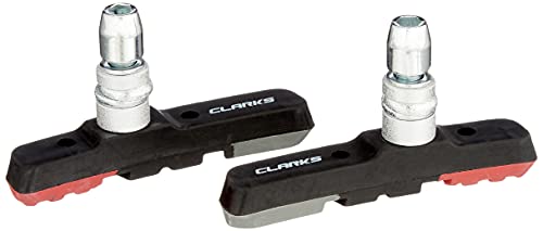 Clarks Elite MTB/Hybrid Brake Pads Integral Block W/Triple Compound Insert Pads, 72 mm