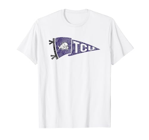 TCU Horned Frogs Pennant Vintage White T-Shirt