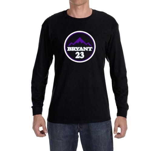 Past Time Shirts Long Sleeve Black Bryant Logo T-Shirt Youth Large