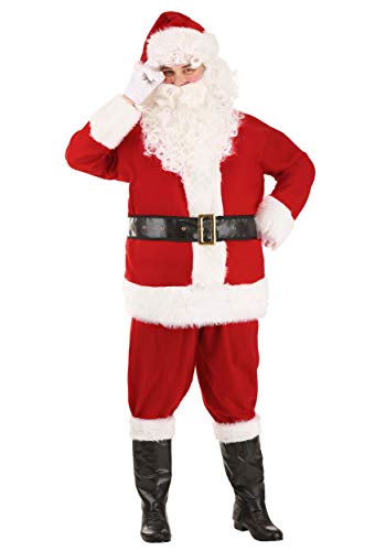 Adult Holiday Santa Claus Costume Classic Santa Claus Outfit Small