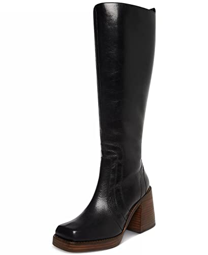 Steve Madden Women's Andiee Fashion Boot, Black Leather, 8