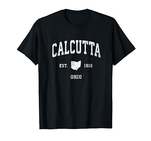 Calcutta Ohio OH Vintage Athletic Sports Design T-Shirt