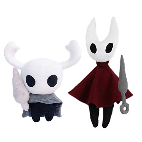 2PCS Game The Knight Plush Pillows Plush Toys Game Related Toys Including Hornet and Knight Stuffed Plush Toy Doll Sofa Decor Adornment