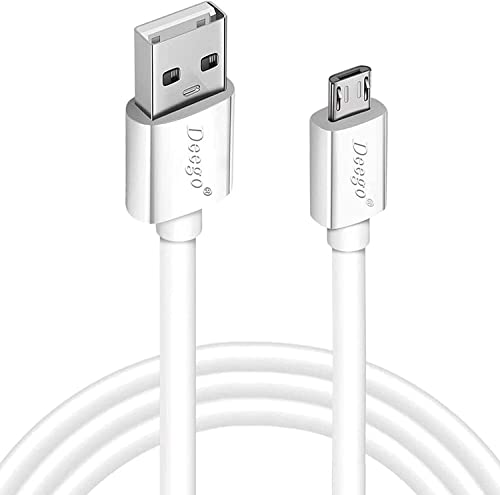 DEEGO Micro USB Cable,15Ft Extra Long PS4 Controller Charger Cable, Enduring Android Charging Cord for Samsung Galaxy S7 Edge S6,Note 5,Note 4,Moto G5,Android Phone,Kindle Fire,White