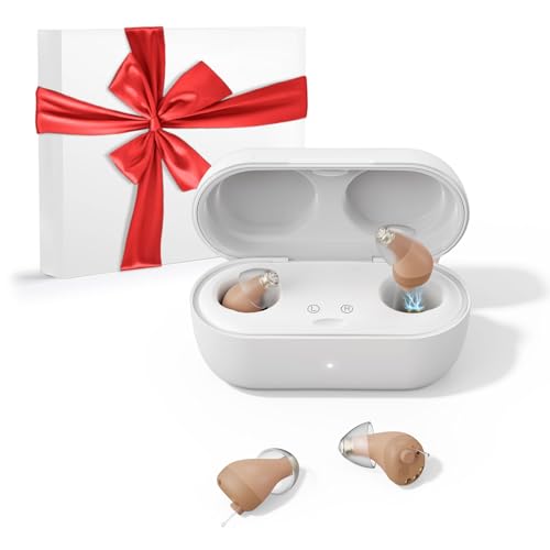 Hearing Aids (Not Amplifiers), Vivtone Rechargeable Digital Hearing Aids with 16-Chanels Sound Processing for Superior Sound Quality, Over-the-Counter Hearing Solution for Hearing Loss, Auto-On/Off,