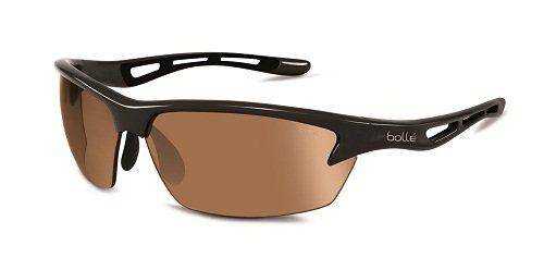 Bolle Bolt Sunglasses, Shiny Black/PC Polarized TNS Oleo AF Lens