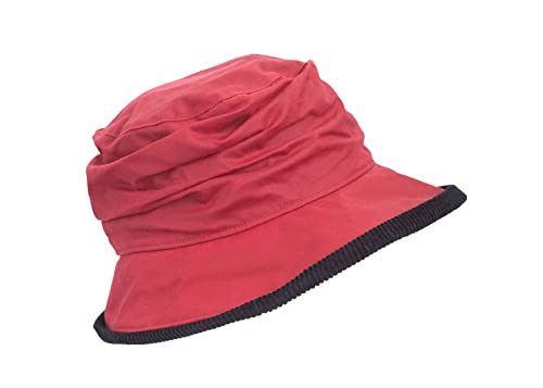 Walker and Hawkes - Ladies Wax Diana Country Hat - Red - M/L