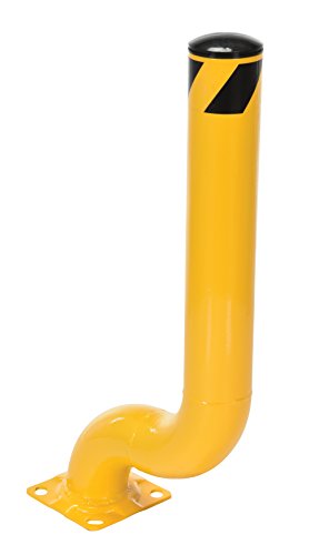 Vestil OBOL-35-4.5 Bollard Offset Steel, 36-1/8' Height, 4.5' Diameter, Yellow