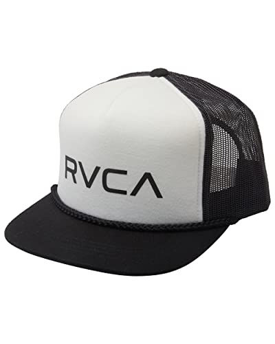 RVCA Men's Staple Foamy Hat, Trucker/Black/White, One Size