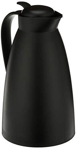 Alfi Glass Vacuum Frosted Plastic Carafe, 1 L, Black (AG2800BK2)